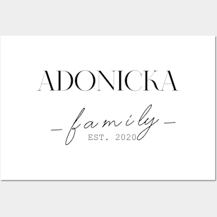 Adonicka Family EST. 2020, Surname, Adonicka Posters and Art